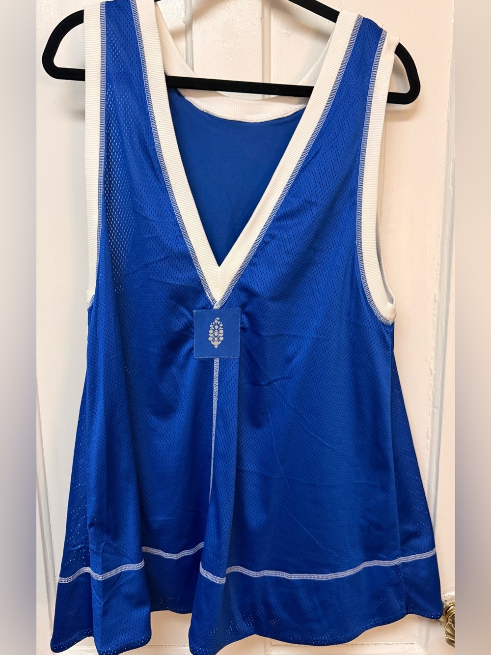 Free people movement blue jersey dress